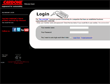 Tablet Screenshot of my.cardone.com